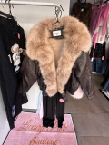 Кожено зимно яке oversize  - Изображение 2